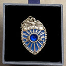 Police Necklace-Thin Blue Line Necklace.