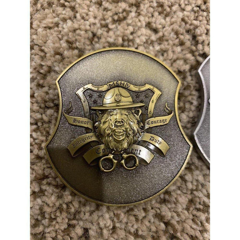 MO Bear State Trooper Challenge Coin.