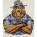 MO State Trooper Bear Only Sticker.