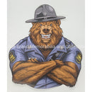 MO State Trooper Bear Only Sticker.