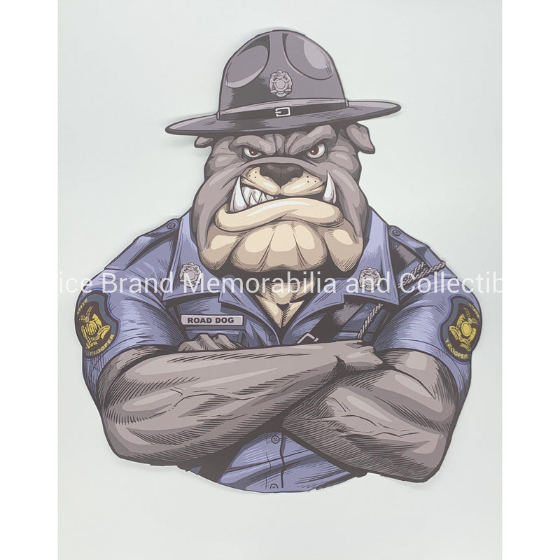 MO State Trooper Bulldog Only Sticker.