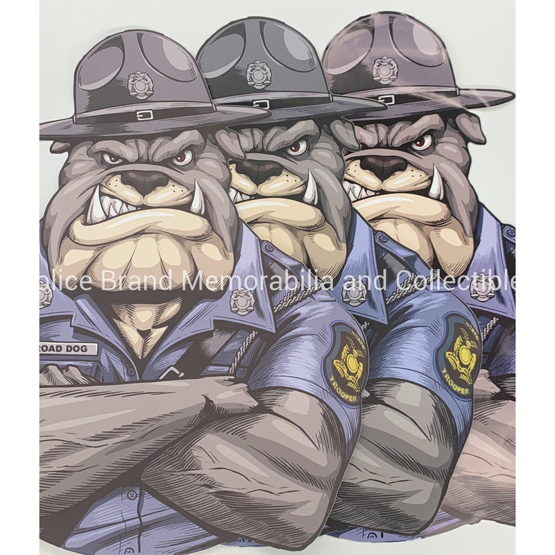 MO State Trooper Bulldog Only Sticker.