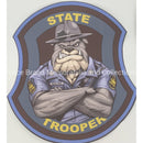 MO State Trooper Bulldog Sticker.