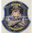 MO State Trooper Bulldog Sticker.