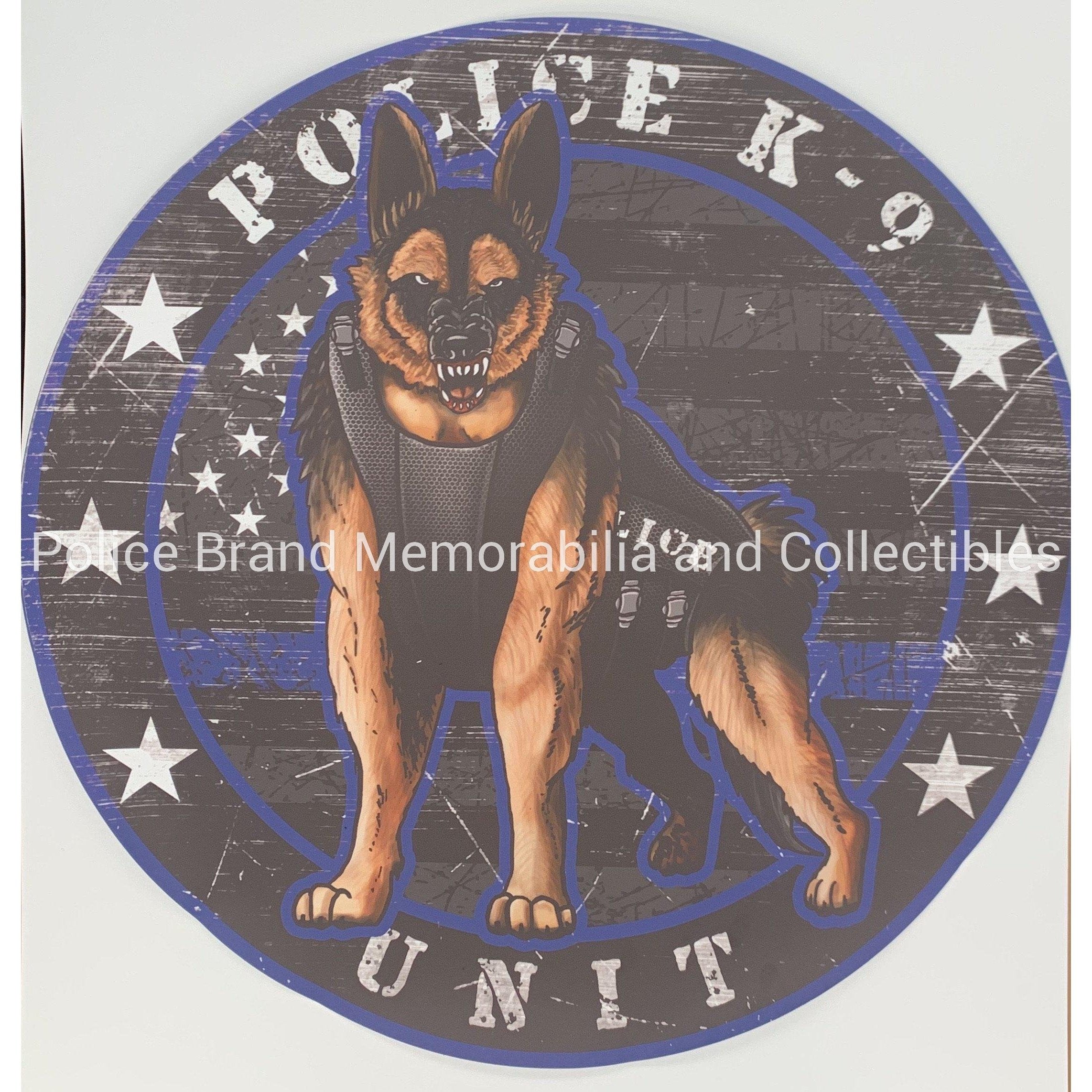 K9 Sticker Square Police K9 Unit Sticker