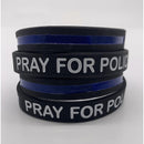 Pray for Police Thin Blue Line Police Bracelet.