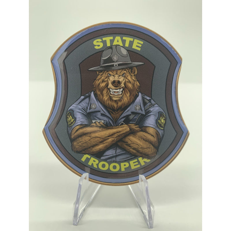 State Trooper Bear Challenge Coin.